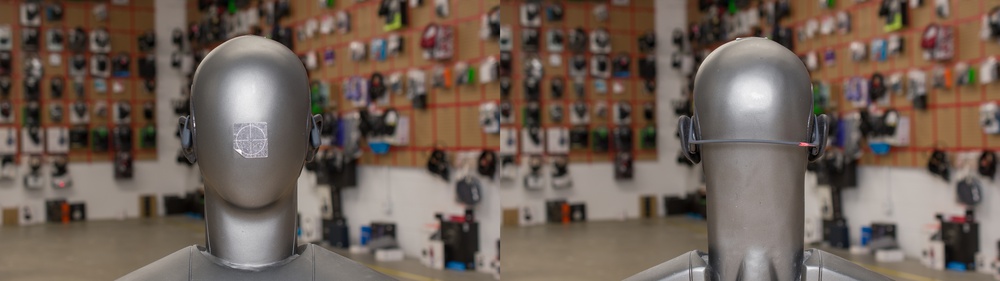 A front and back view of the Shokz OpenRun Pro 2 bone conduction headphones.