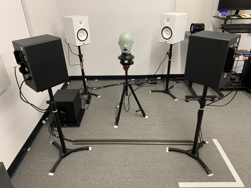 Test setup for noise isolation tests
