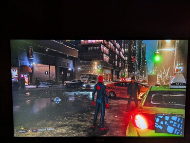 Miles Morales on the PS5 in HDR on the ASUS PA27JCV.