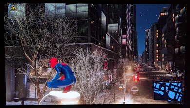 Miles Morales on the PS5 in SDR on the ASUS PG32UCDM.