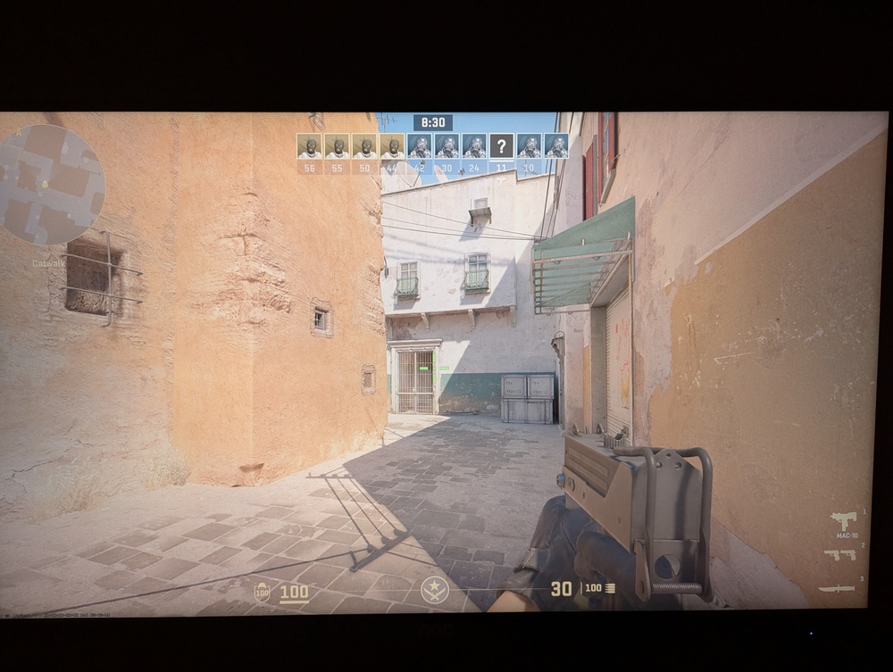 Counter-strike 2 with HDR disabled from the OSD of the AOC Q27G40XMN.