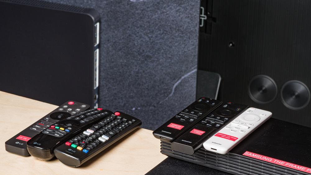 Some LG and Samsung remote controls.