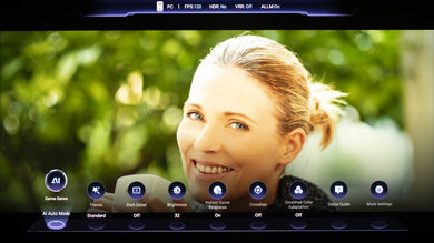 Hisense TV Game bar.