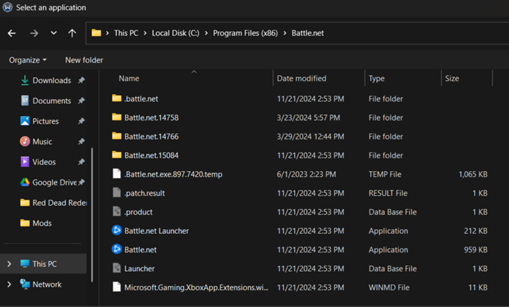 Screenshot of Windows Explorer.