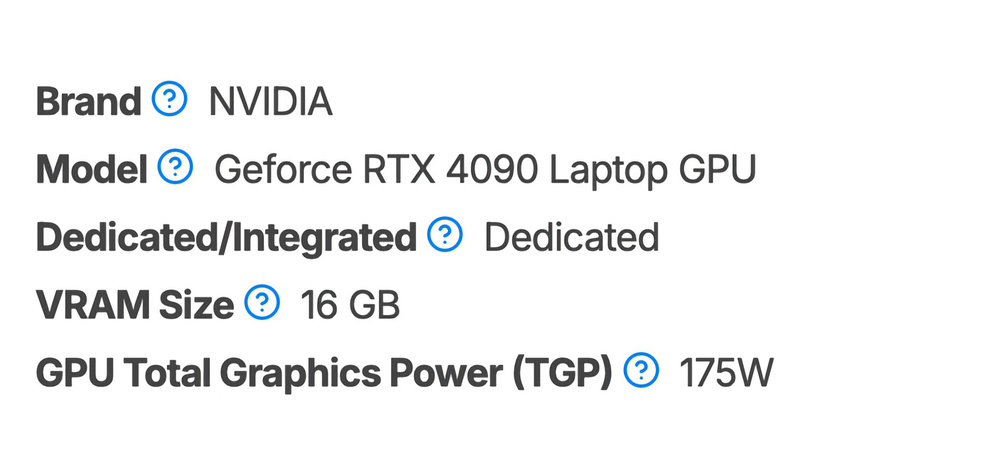 A screenshot of some of our test results.