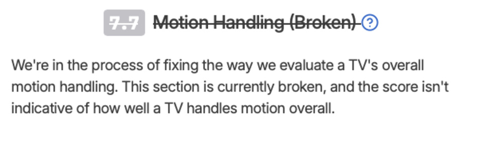 The motion handling category is still in a broken state.