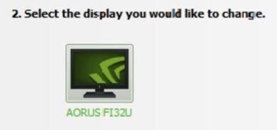 A screenshot of the NVIDIA Control Panel showing a monitor that works with G-SYNC, but doesn't have certification.