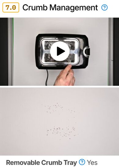 The Crumb Management test for Toaster Test Bench 1.1.