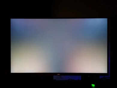 IPS glow on a monitor.