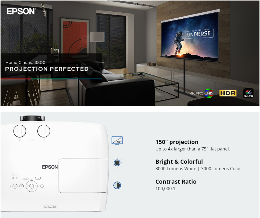 Epson Home Cinema 3800 - Product sheet