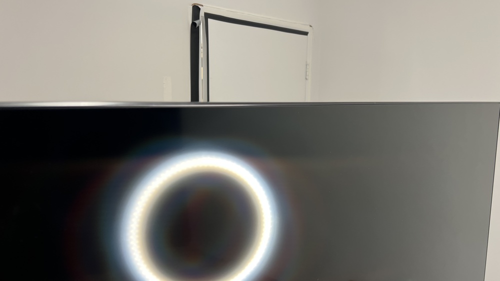 A screen that's been fully cleaned.