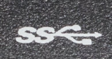 SuperSpeed USB logo.