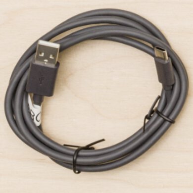 USB-A to USB-C cable.