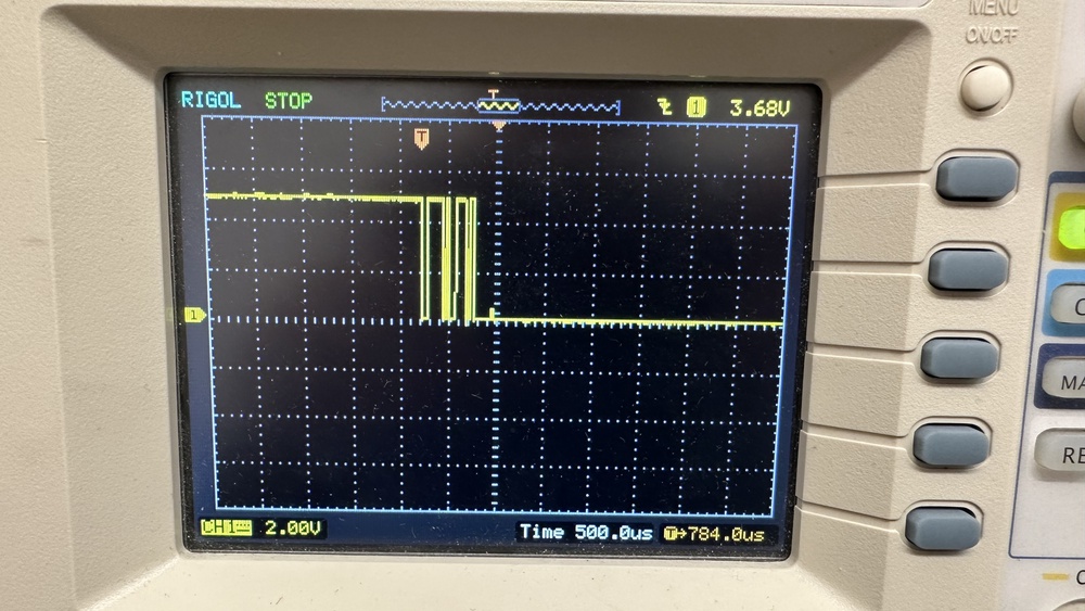 BenQ Zowie FK1-B oscilloscope press at 30mm/min (relatively slow)