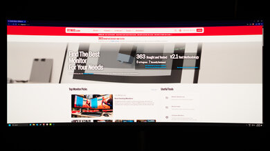 The Dell AW3425DW showing a webpage from RTINGS.com.