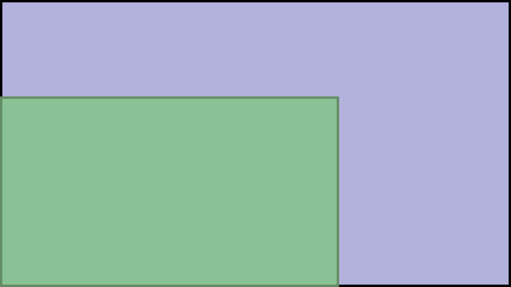 Photo comparing the physical screen size of a 65-inch and 98-inch TV.