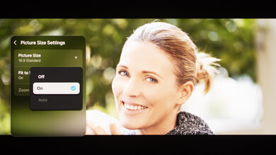 "Picture Size Settings" menu on the Samsung S95F OLED.