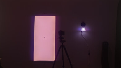 Direct reflection handling on the LG C5 OLED.