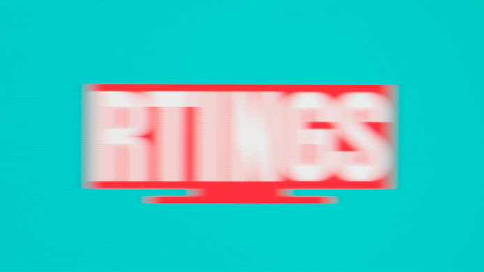 Motion blur photo of the ASUS PG27AQN at 60Hz.