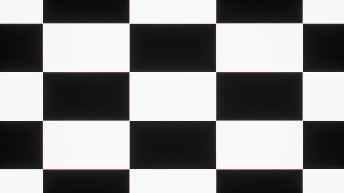 Checkerboard pattern on the ASUS PG27UCDM.