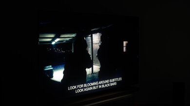 Lighting zone precision photo on the Hisense 100U8QG.