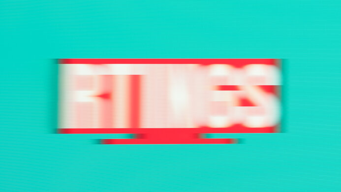 Motion blur of the Dell S3221QS.