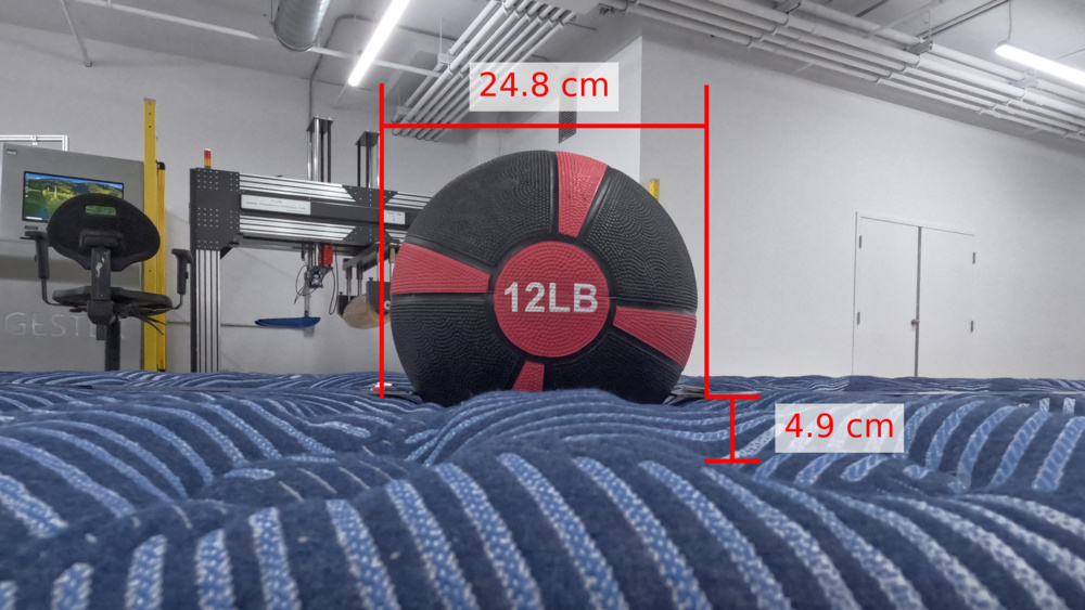 A photo of the Serta Perfect Sleeper Innerspring mattress being tested for sinking and contouring, showing its high contouring level.