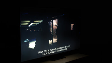 Distracting haloing around subtitles.