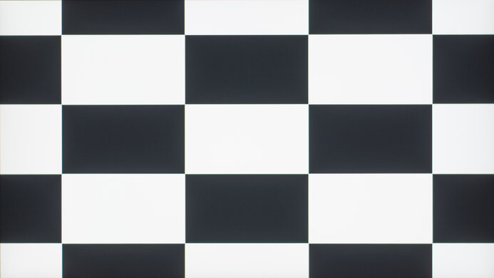 Checkerboard pattern on the Dell S2725QC.