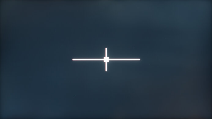 Black uniformity without local dimming on the Dell AW2725QF.