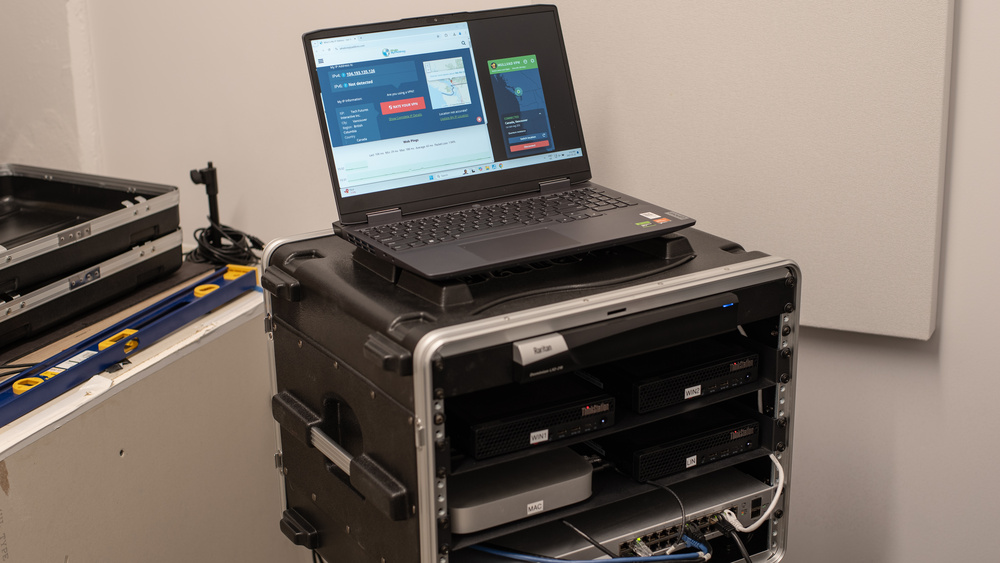 Picture of Mullvad VPN being tested.