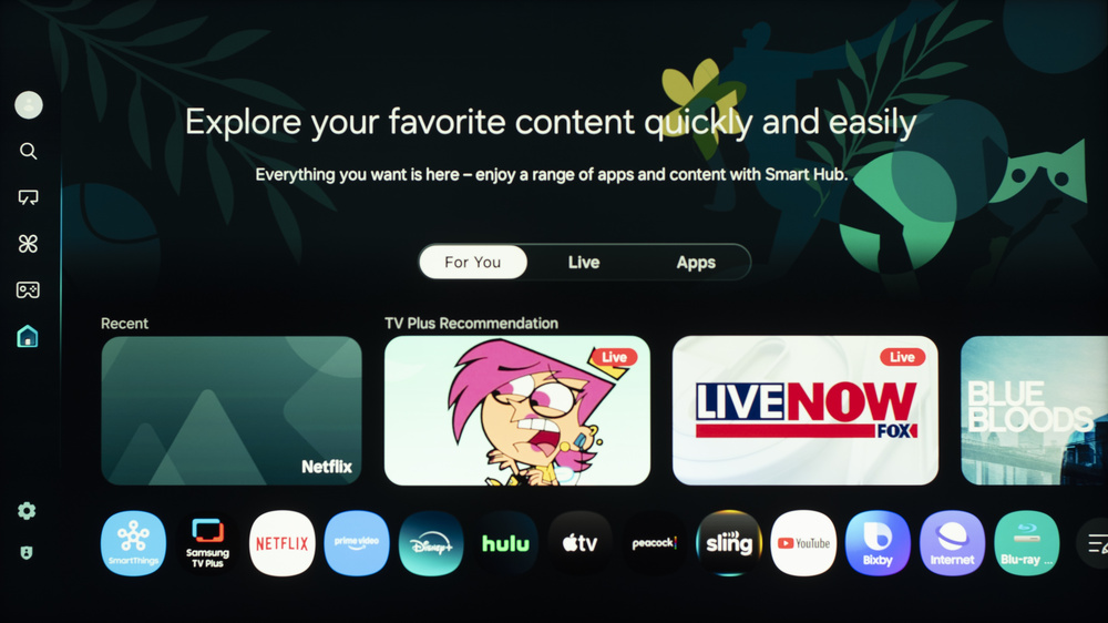 Samsung's 2025 Tizen Interface.