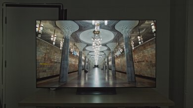 Hallway lights brightness test photo on the LG C5 OLED.