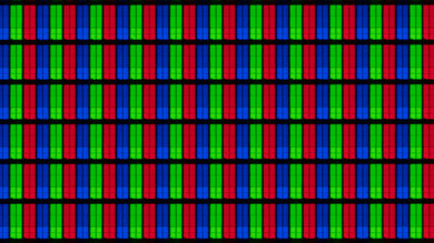 Macro photo of the VA pixels on the Samsung 100QN80F.