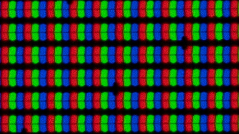 Pixels on the Apple Studio Display.