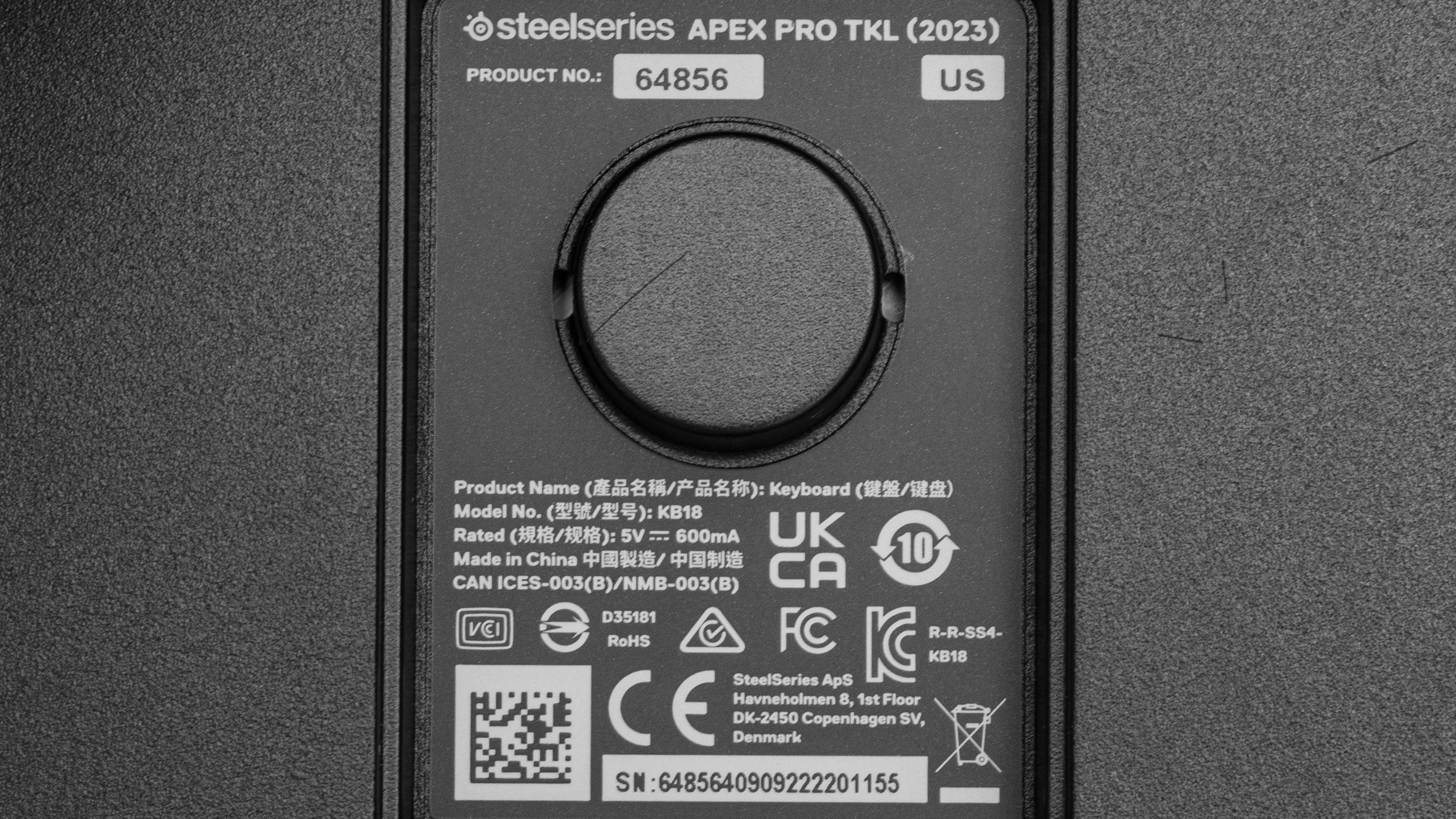SteelSeries Apex Pro TKL WL 2023 - QWERTZ (DE) - 64868 