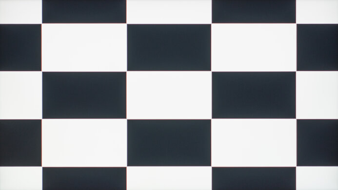 Checkerboard pattern on the Dell S2725QS.