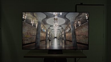 Hallway lights photo on the Samsung 65QN80F.