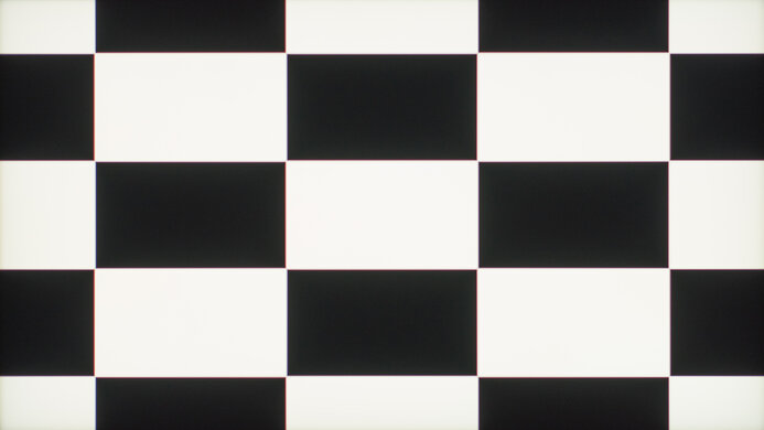 Checkerboard pattern of the Acer Nitro XV275U 