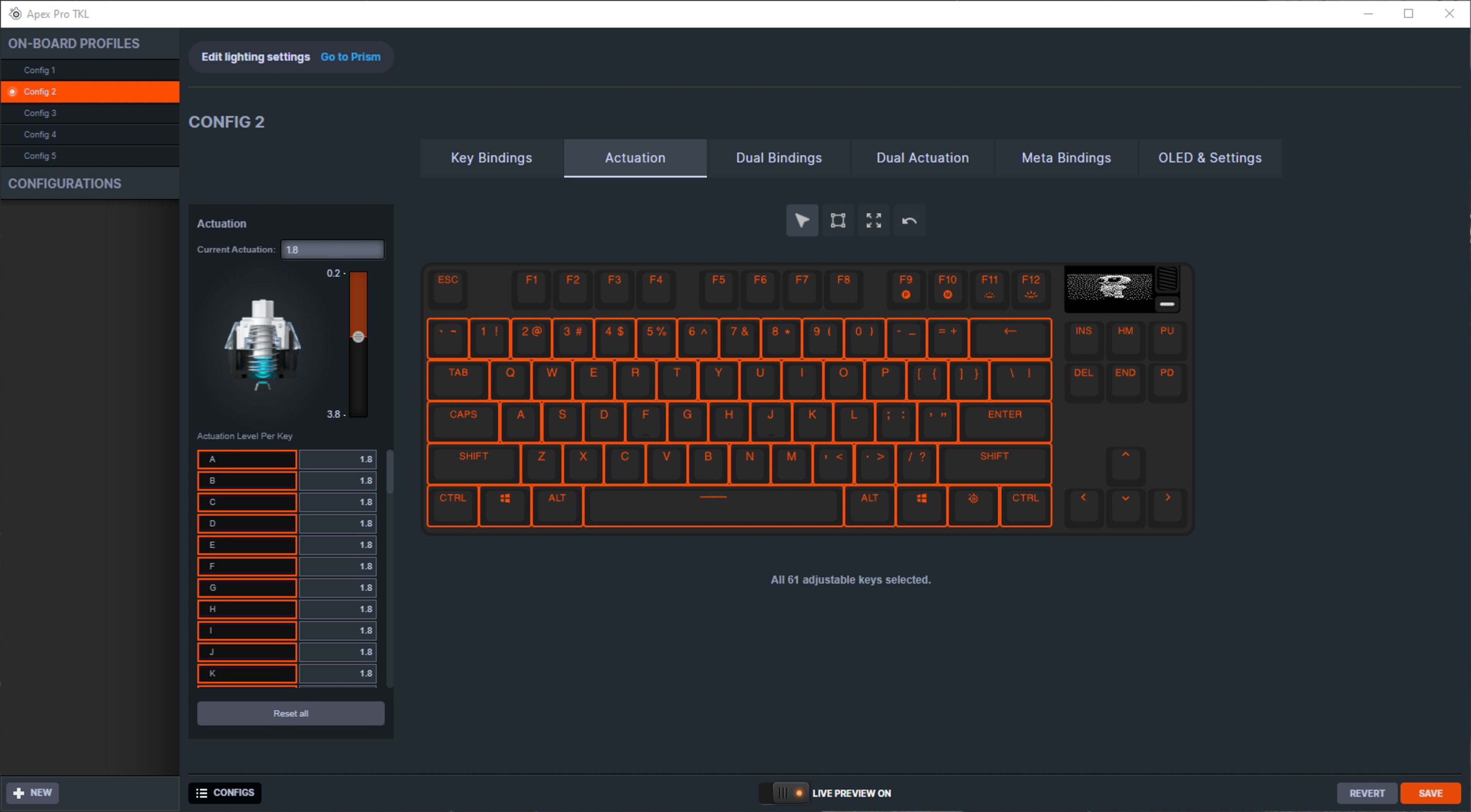 SteelSeries Apex Pro TKL (2023) Review - RTINGS.com