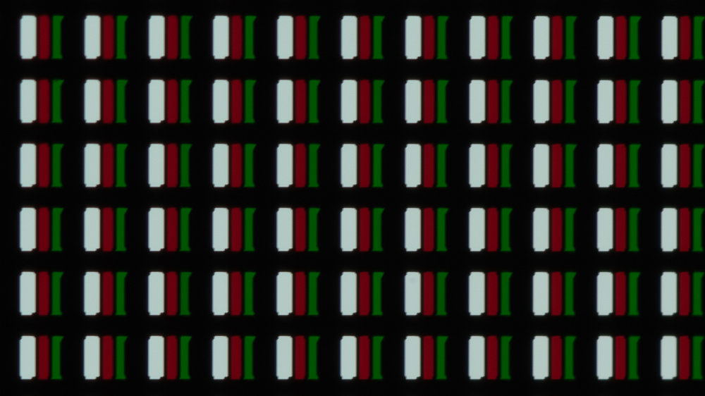 Subpixel structure of the LG G5 OLED.