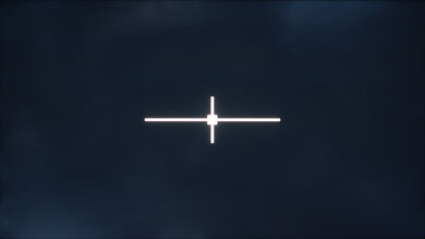 Native black uniformity photo on the Hisense 75U8N.