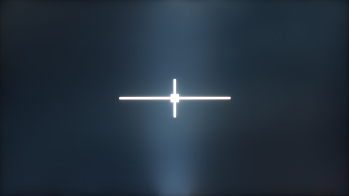 Black uniformity of the Dell AW2725QF with local dimming.