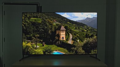 Landscape pool real scene photo on the Sony BRAVIA 8 II OLED.