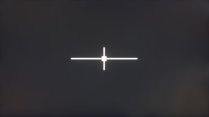 Black uniformity without local dimming on the BenQ MOBIUZ EX321UX.