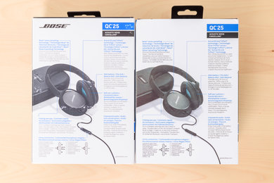 Bose QuietComfort 25 Packaging closeup