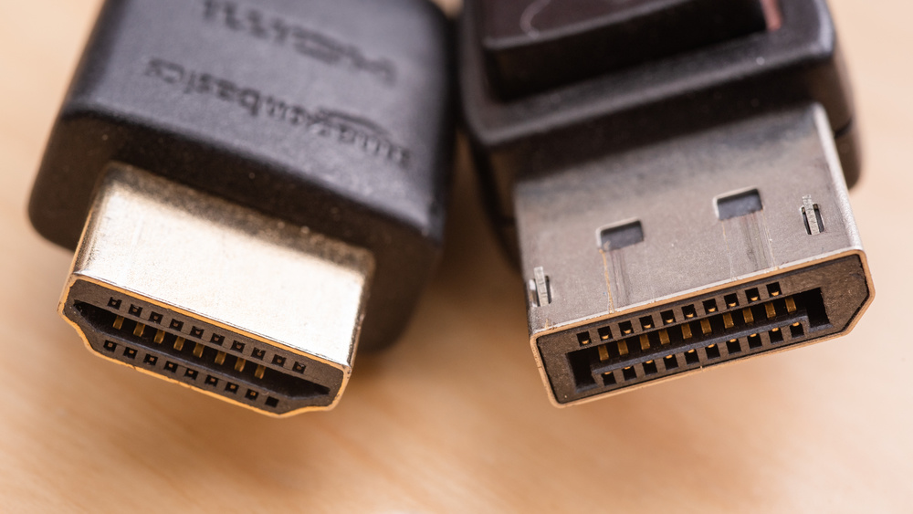 HDMI and DisplayPort connectors